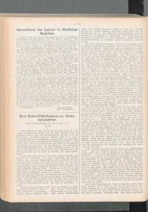 Zum Universitätsstudium der Volksschullehrer : Schluß