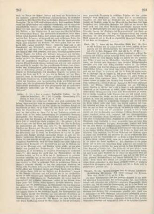 267-268 [Rezension] Hettner, Hermann, Italienische Studien