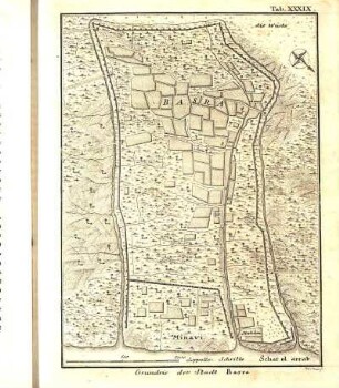 Tab. XXXIX. Grundris der Stadt Basra