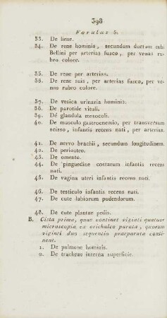 B. Cista prima, ...