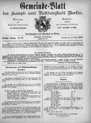1889,13: No. 13, 31. März 1889
