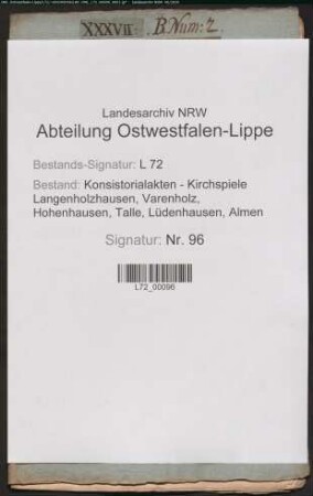 Reverse der Pastoren