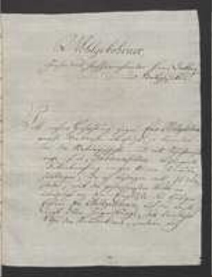 Brief von Johann Tretzel an Johann Jacob Kohlhaas