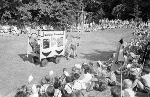 Abschlußfest bei der Ferienerholung des Evangelischen Gemeindedienstes für Kinder in der Gustav-Jacob-Hütte.