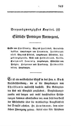 Dreyundzwanzigstes Kapitel. (5) Südliche Provinzen Norwegens