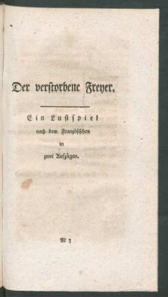 Der verstorbene Freyer