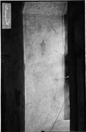 Wasenweiler Sankt Vituskapelle Langhaus Nordwand Fenster Wandmalerei Johannes (um 1492)