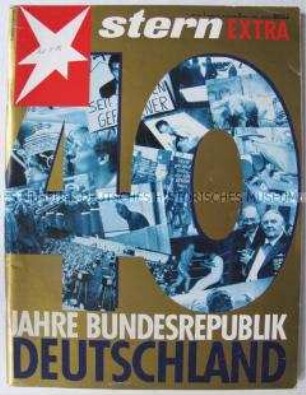 Sonderausgabe der Illustrierten "stern" zum 40jährigen Bestehen der Bundesrepublik Deutschland
