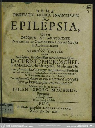 De epilepsia