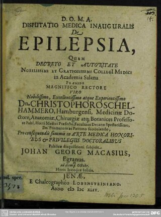 De epilepsia