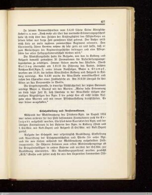Ersatzabteilung und Neuformationen