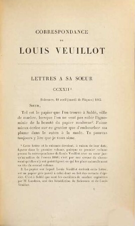 Correspondance de Louis Veuillot : (Publiée par Eugène Veuillot), 3