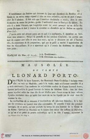 Mausolée du Comte Leonard Porto