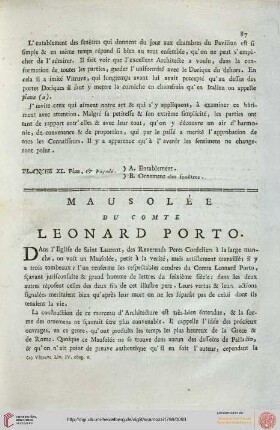Mausolée du Comte Leonard Porto