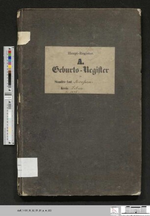 Geburtsregister Booßen 1876