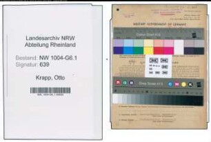 Entnazifizierung Otto Krapp , geb. 27.08.1903 (Schmelzer)