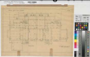 Münster (Münster) Wohnhaus Ulrichstraße 3-4 Umbau - Grundriß Kellergeschoß 1924 1 : 50 33 x 53 Zeichnung Westfälische Heimstätte Wohnungsgesellschaft Münsterland