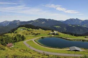 Waidring - Alpenlandschaft : Berggipfel der Tiroler Alpen bei Waidring, aufgenommen 2008
