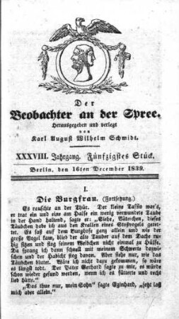 50. Stueck, 16. Dezember 1839