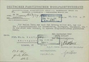 Mitglieder des DPWV: Augenheilanstalt für Unbemittelte, Stuttgart