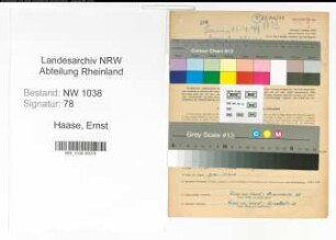 Entnazifizierung Ernst Haase , geb. 03.06.1900 (Bahnbeamter)
