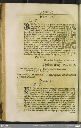 Num. 66. P. P.