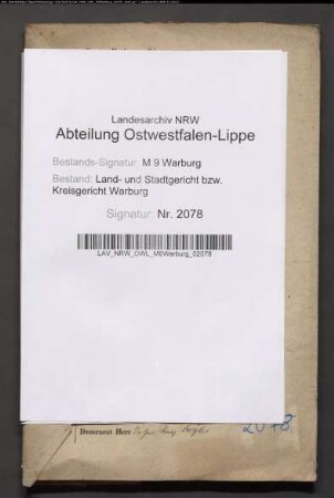 Erblasser: Knoche, Ferdinand; Erblasser: Knoche, Therese, geb. Wieners: