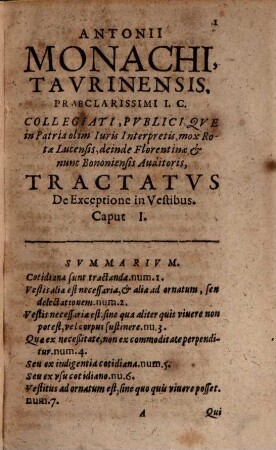 Tractatus de executione in Vestibus