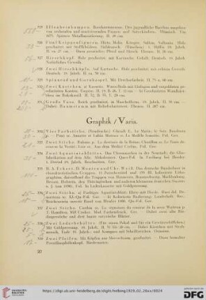 Graphik / Varia (Nr. 332-343)