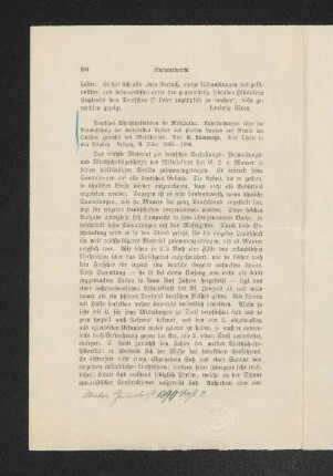 [Rezension] Deutsches Wirtschaftsleben im Mittelalter [von Karl Lamprecht]