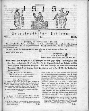 Großer, unübertrefflicher Mann! / [Dr. G. H. Masius]