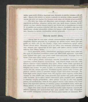 Historia morbi altera.