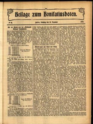 Zweite Ausgabe vom Sonntag, den 23. Dezember 1906.