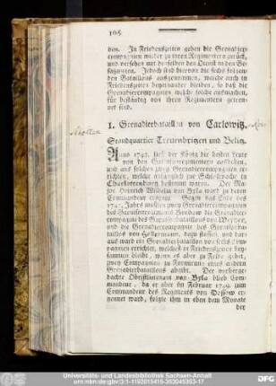 1. Grenadierbataillon von Carlowitz.