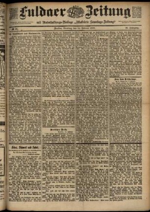 Ausgabe vom Dienstag, den 14. Februar 1899.