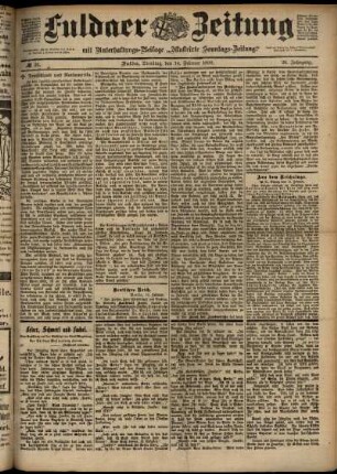 Ausgabe vom Dienstag, den 14. Februar 1899.