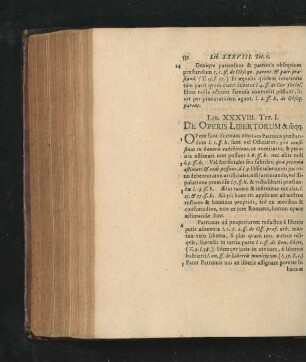 Lib. XXXVIII. Tit. 1.