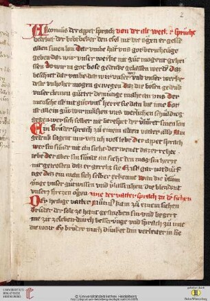 Vitaspatrum, deutsch: Sprüche und Exempel der Altväter