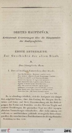Erste Abtheilung. Zur Geschichte der alten Stadt