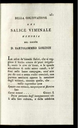 Della Coltivazione Del Salice Viminale