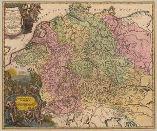 Hydrographia Germaniae : qua Geographiae Naturalis ea pars quae de Aquis celebrioribus, praesertim vero de Fluminibus Germaniae agit, ex probatissimis quibusque mappis et peculiaribus Regionum descriptionibus collecta exhibetur ; Perillustri et Generosissmo Domino Dno. Friderico Christiano S. R. I. Lib. Bar. ab Edelsheim Celsissimi et Illustrissimi Comitis ab Hanau Münzberg Ministro ; Cum Privil. S. C. M.