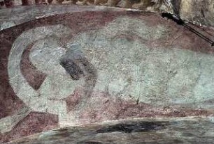 Figürliche und ornamentale Freskenreste