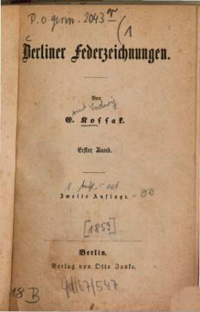 Berliner Federzeichnungen, 1