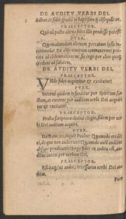 De Auditu Verbi Dei.