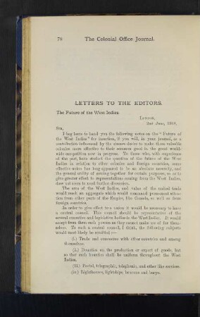 Letters to the Editors
