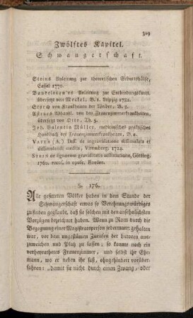 Zwölftes Kapitel. Schwangerschaft.