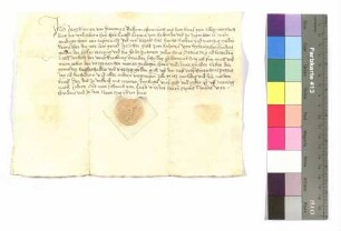 Jörg Turner von Durnau gegen Gottfried und Kraft von Hohenlohe: Schuldsumme; aufgedr. Siegel: