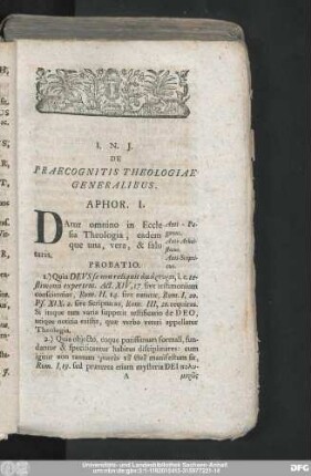 [Theologia Aphoristica.]