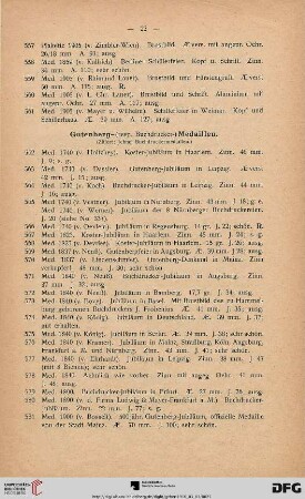 Gutenberg-Medaillen (Nr. 562-600)