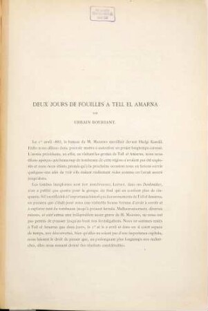 Deux jours de fouilles à Tell El Amarna